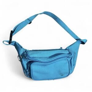 Ocean Blue Sport Runner Waist Bum Bag Running Jogging Belt Pouch Zip Fanny Pack